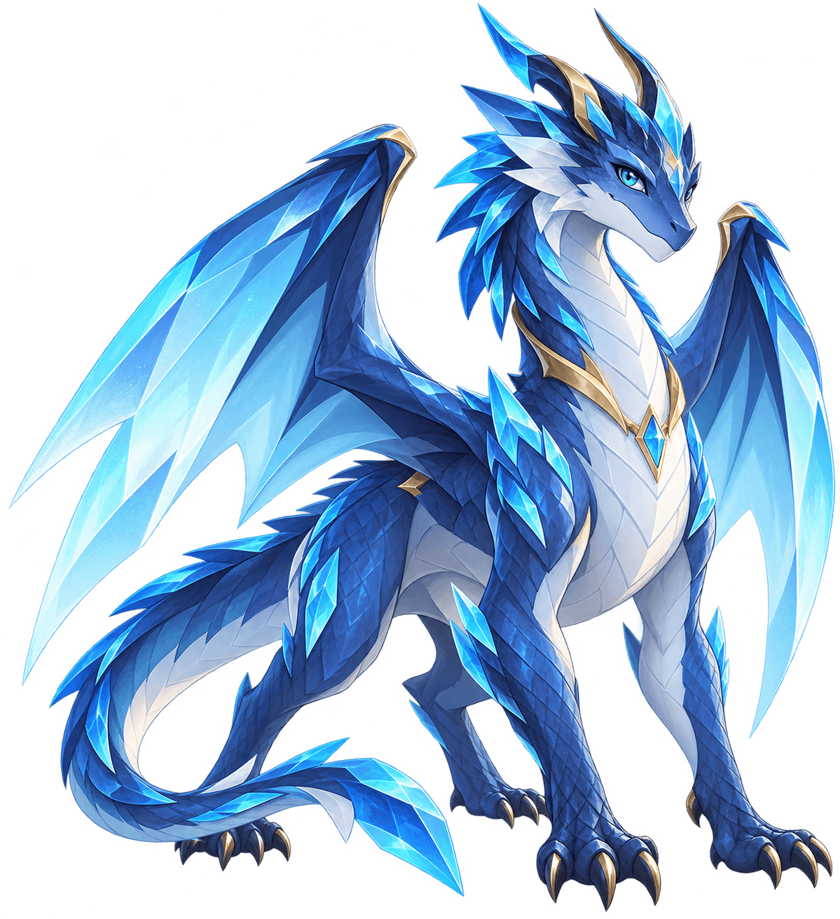 Auron, a blue dragon companion